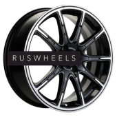 Диски Khomen Wheels 6,5x17/4x100 ET44 D54,1 KHW1707 (KIA Rio I/II Solaris I/II) Black-FP