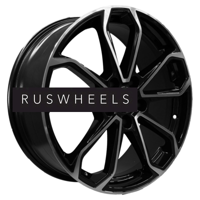 Диски Khomen Wheels 7x18/5x114,3 ET53 D54,1 KHW1816 (Geely Coolray) Black-FP Диски Khomen Wheels 7x18/5x114,3 ET53 D54,1 KHW1816 (Geely Coolray) Black-FP