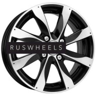 Диски K&K 6x15/4x100 ET38 D67,1 Джемини (КС617) Алмаз черный