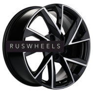 Диски Khomen Wheels 7x17/5x108 ET43 D65,1 KHW1714 (DFM AX 7) Black-FP