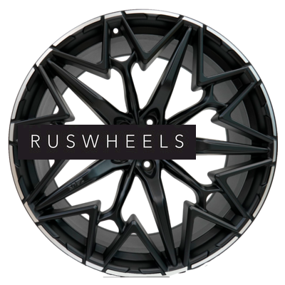 Диски Khomen Wheels 10x22/5x112 ET30 D66,6 ZEUS 2202 (X5/X6/X7/Cullinan) Black matt MR