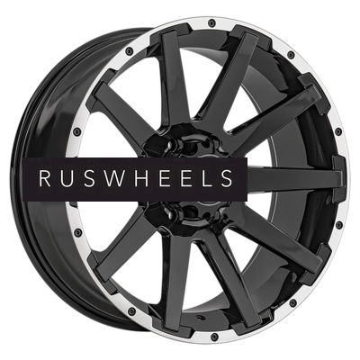 Диски LS 9x20/6x139,7 ET20 D100,1 1302 BKL (конус, Колпак+лого)