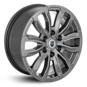 Диски КиК 7.5\R18 6*139.7 ET25 d106.1 Дарк платинум
