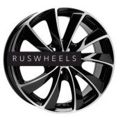 Диски Rial 8x18/5x112 ET35 D66,5 Lugano Diamant black front polished Диски Rial 8x18/5x112 ET35 D66,5 Lugano Diamant black front polished