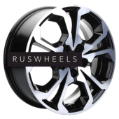 Диски Khomen Wheels 6,5x17/5x108 ET43 D65,1 KHW1711 (DFM AX 7) Black-FP Диски Khomen Wheels 6,5x17/5x108 ET43 D65,1 KHW1711 (DFM AX 7) Black-FP