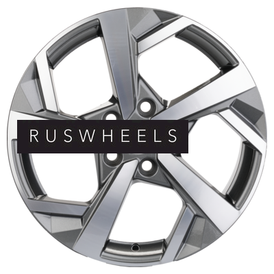 Диски Khomen Wheels 7x17/5x112 ET43 D57,1 KHW1712 (Karoq/Octavia/Passat/Tiguan) Gray-FP