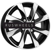 Диски КИК 5,5x14/4x100 ET43 D60,1 Джемини-оригинал (КС480) Алмаз черный