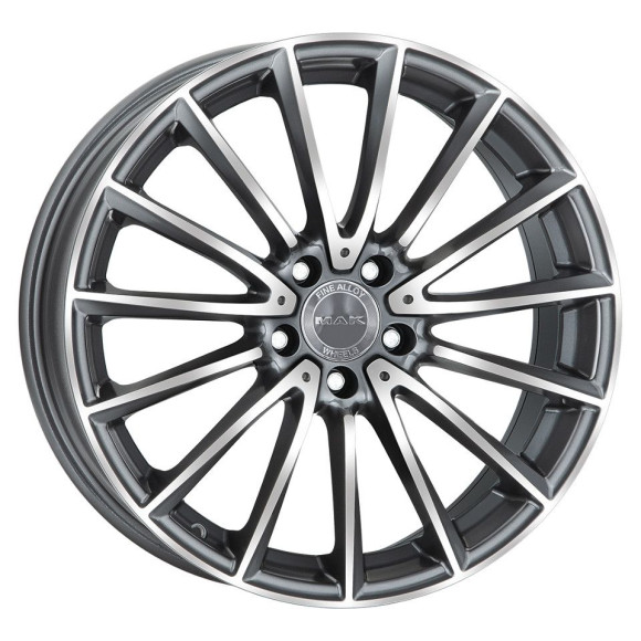 Диски MAK  Komet  9,0\R18 5*112 ET33  d66,6  Gun Met-Mirror Face  [F9080KMQM33WSX]