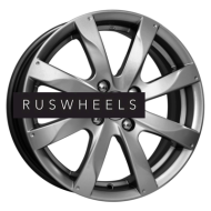 Диски КИК 6x15/4x114,3 ET46 D67,1 Джемини-оригинал (КС617) Дарк платинум