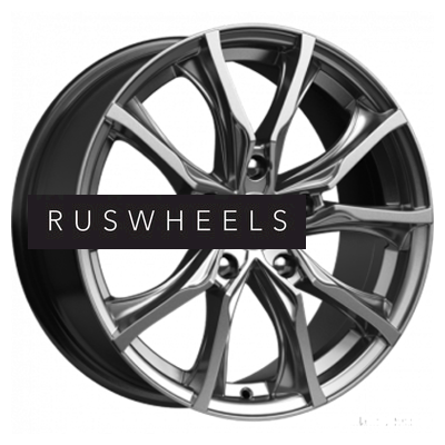 Диски КИК 7,5x17/5x115 ET44 D70,2 Твист (КС697М) Дарк платинум