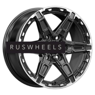 Диски КИК 8x18/6x139,7 ET30 D106,1 Дистрикт (КС1159) черный бриллиант