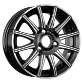 Диски КиК 5,0\R13 4*98 ET38 d58.5 Алмаз черный
